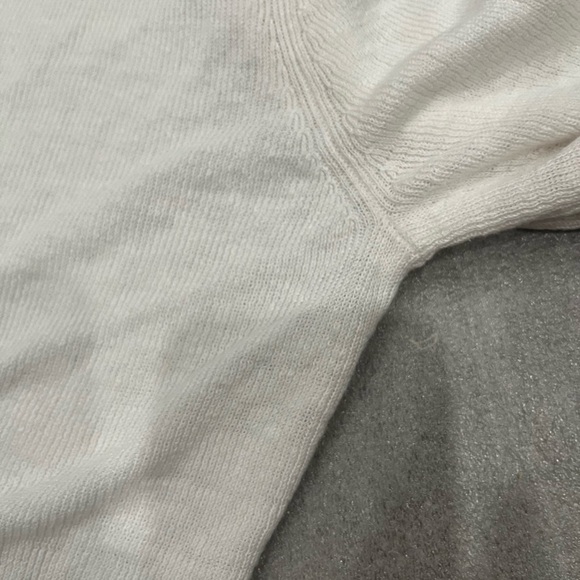 [M]Eileen Fisher White Organic Linen Women's Open Cardigan - Picture 8 of 9